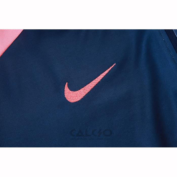 Tuta da Track di Felpa FC Barcellona Bambino 2025-2026 Blu Rosa